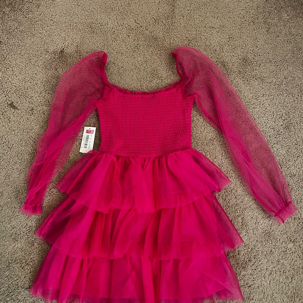 Midnight Doll hot pink party dress